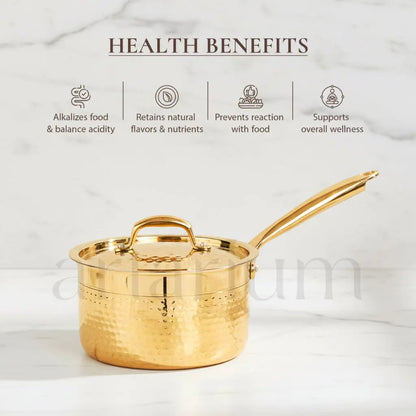 Brass Sauce Pan With Lid