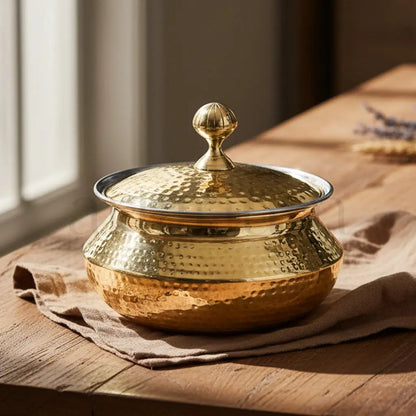Brass Degchi/Patili with Lid