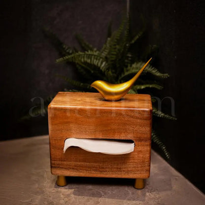 Wooden Wing Tissue Box The Artarium