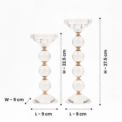 Crystal Orbs - Candle Holder