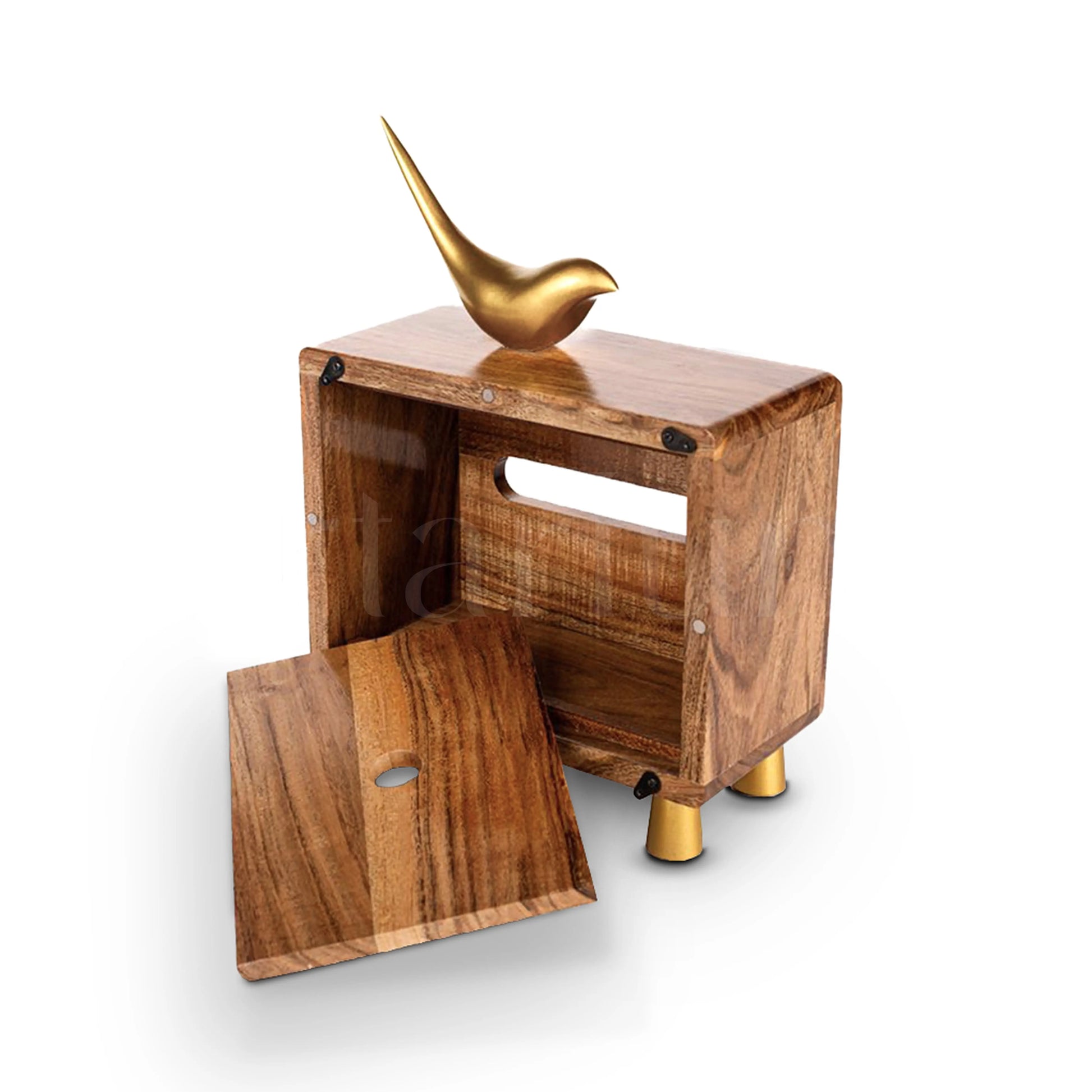 Wooden Wing Tissue Box The Artarium