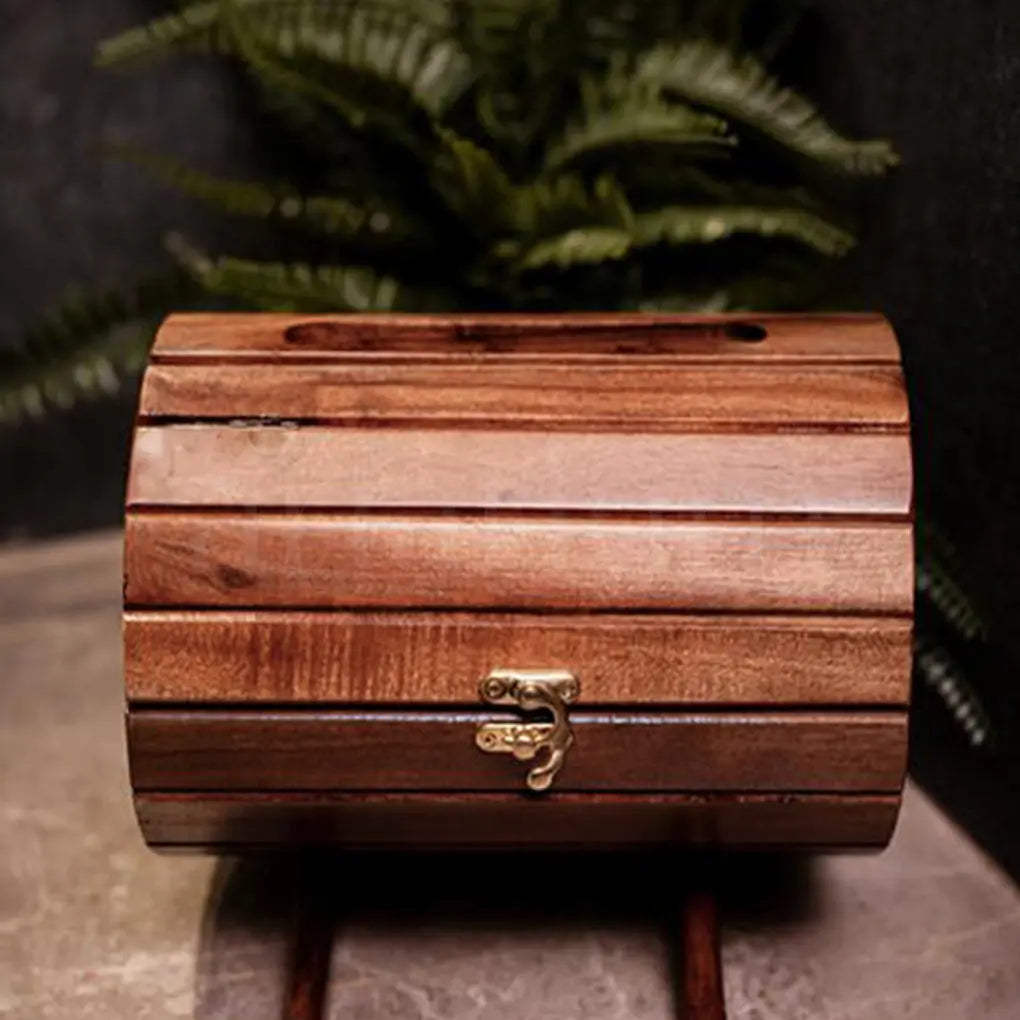 Wooden Wine Barrel Tissue Box The Artarium