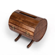 Wooden Wine Barrel Tissue Box The Artarium