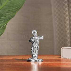 Bahubali Hanuman Silver Plated Idol