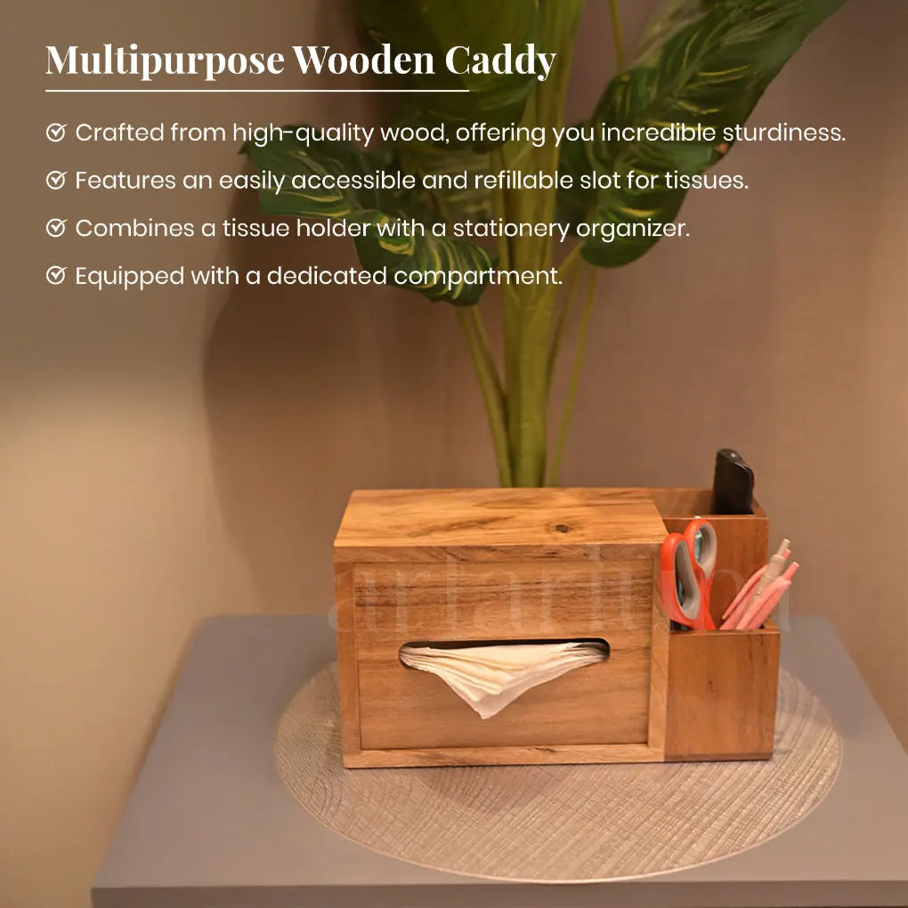 Multipurpose Wooden Caddy The Artarium