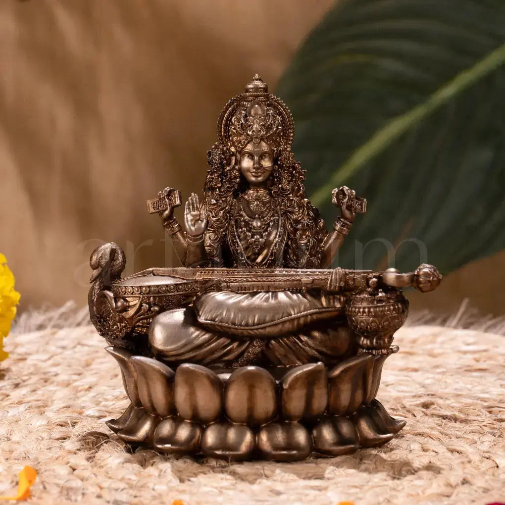 Veena Vadini Saraswati (Lotus) Car dashboard