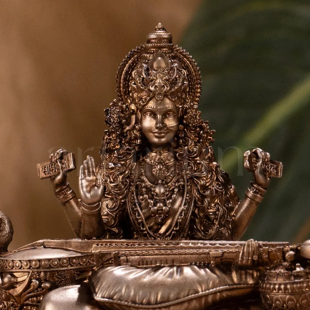 Veena Vadini Saraswati (Lotus) Car dashboard theartarium
