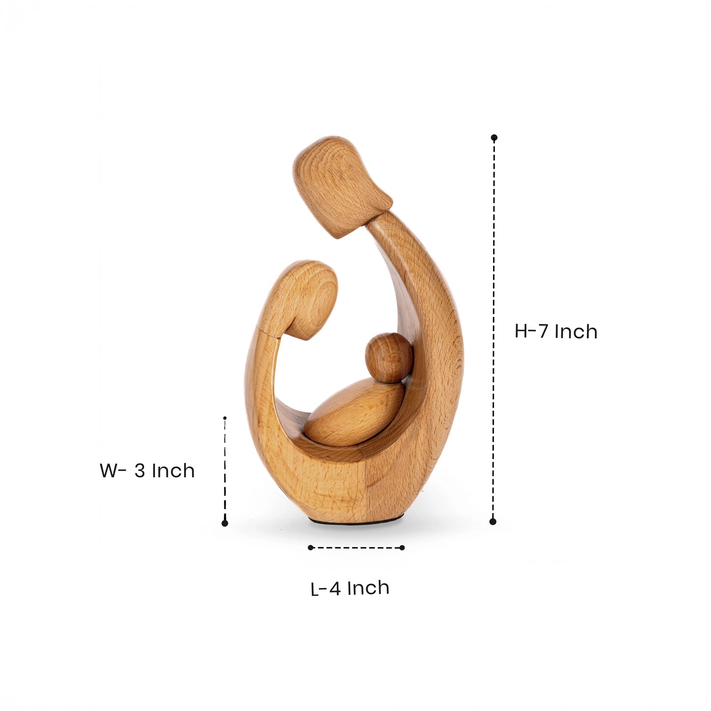 Wooden Family Figurine The Artarium