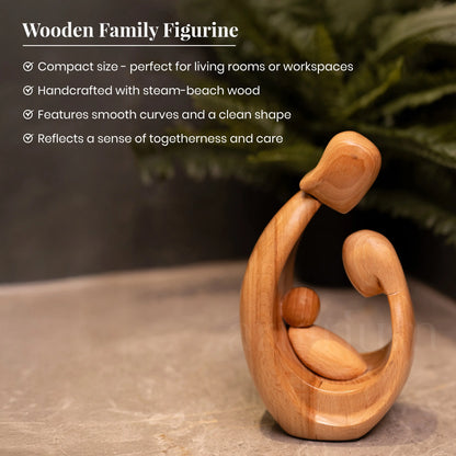 Wooden Family Figurine The Artarium