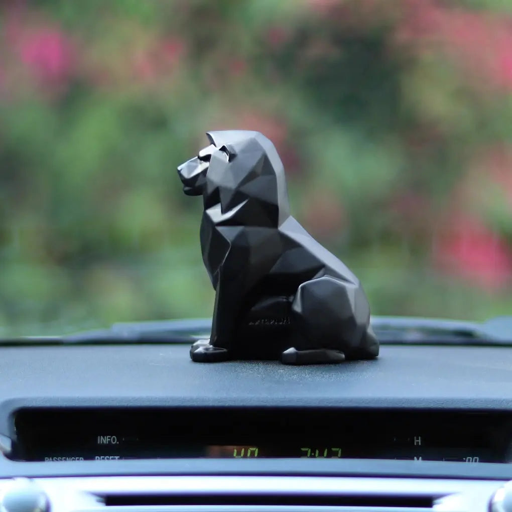 Geometric Lion Car Dashboard theartarium