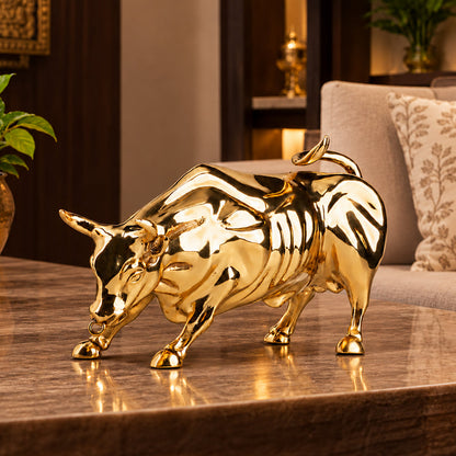 Pure Brass Bull of Prosperity 