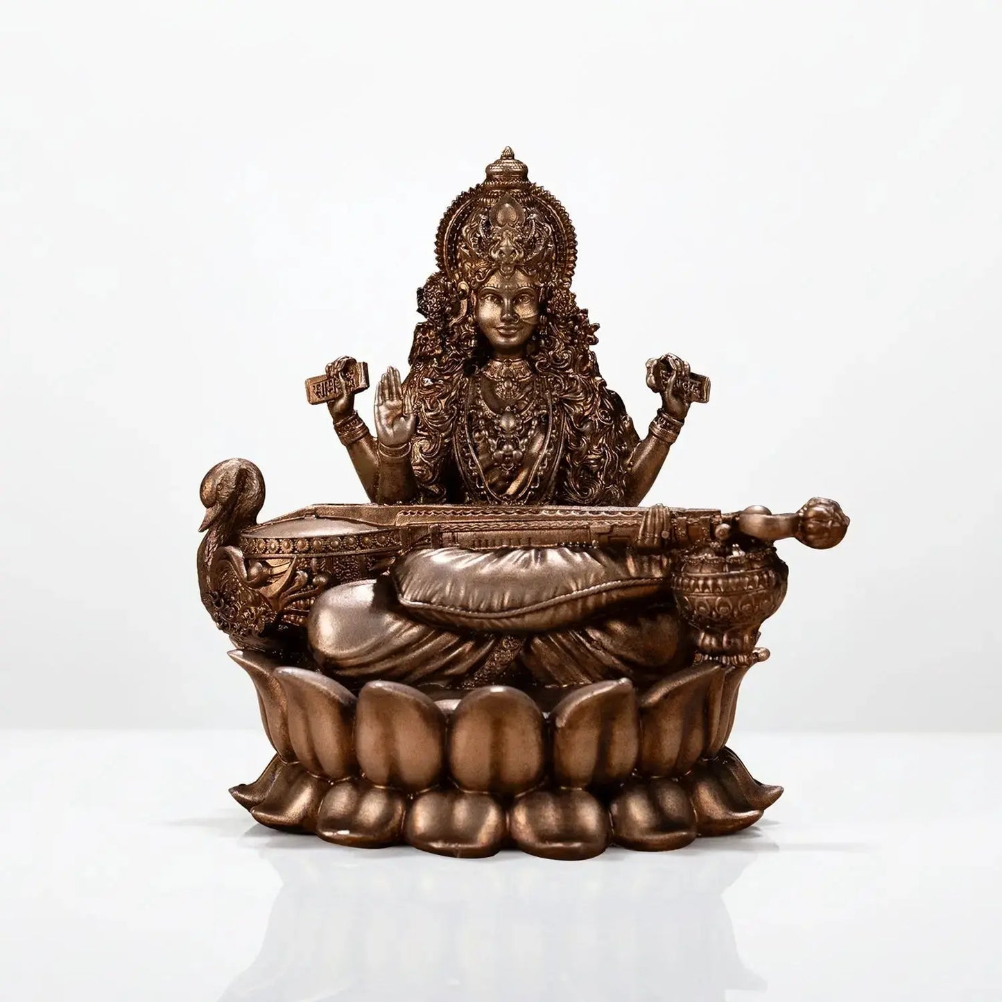 Veena Vadini Saraswati (Lotus) Car dashboard theartarium