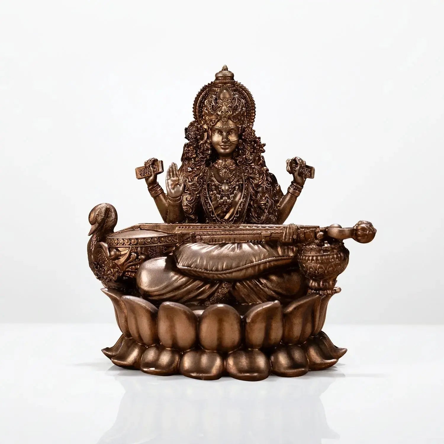 Veena Vadini Saraswati (Lotus) Car dashboard theartarium