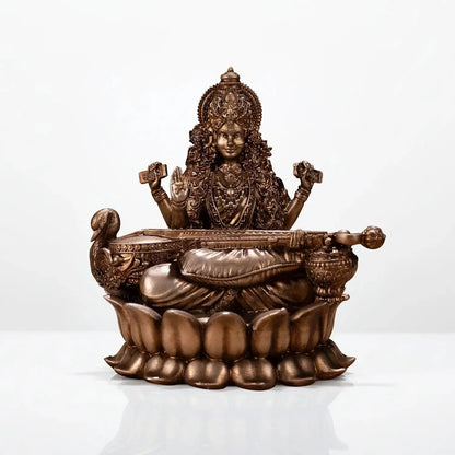 Veena Vadini Saraswati (Lotus) Car dashboard theartarium