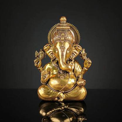 Brass Vighnaharta Ganesha Idol