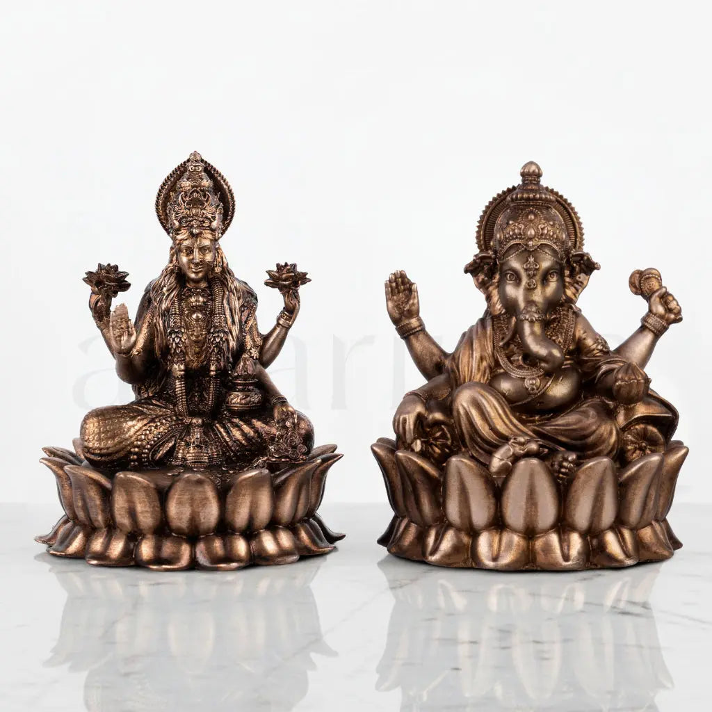 Dhanlaxmi Ganpati Bappa Murti (Lotus)