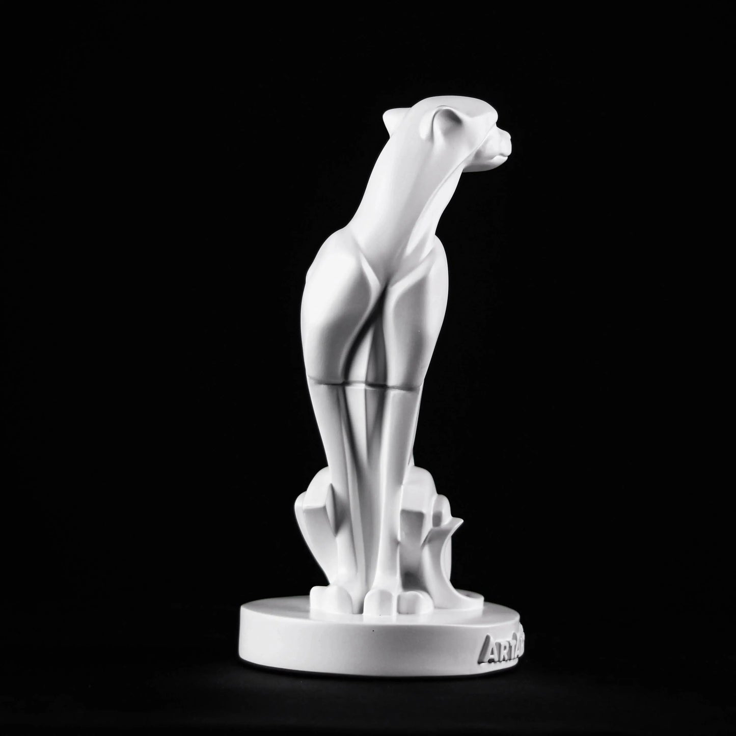 Abstract Art Sitting Panther Figurine theartarium