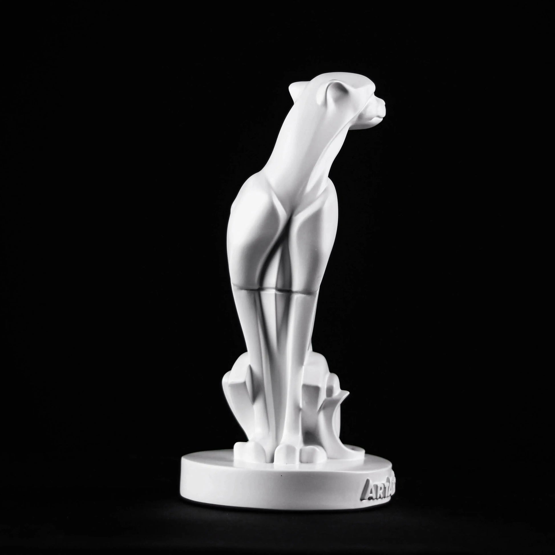 Abstract Art Sitting Panther Figurine theartarium