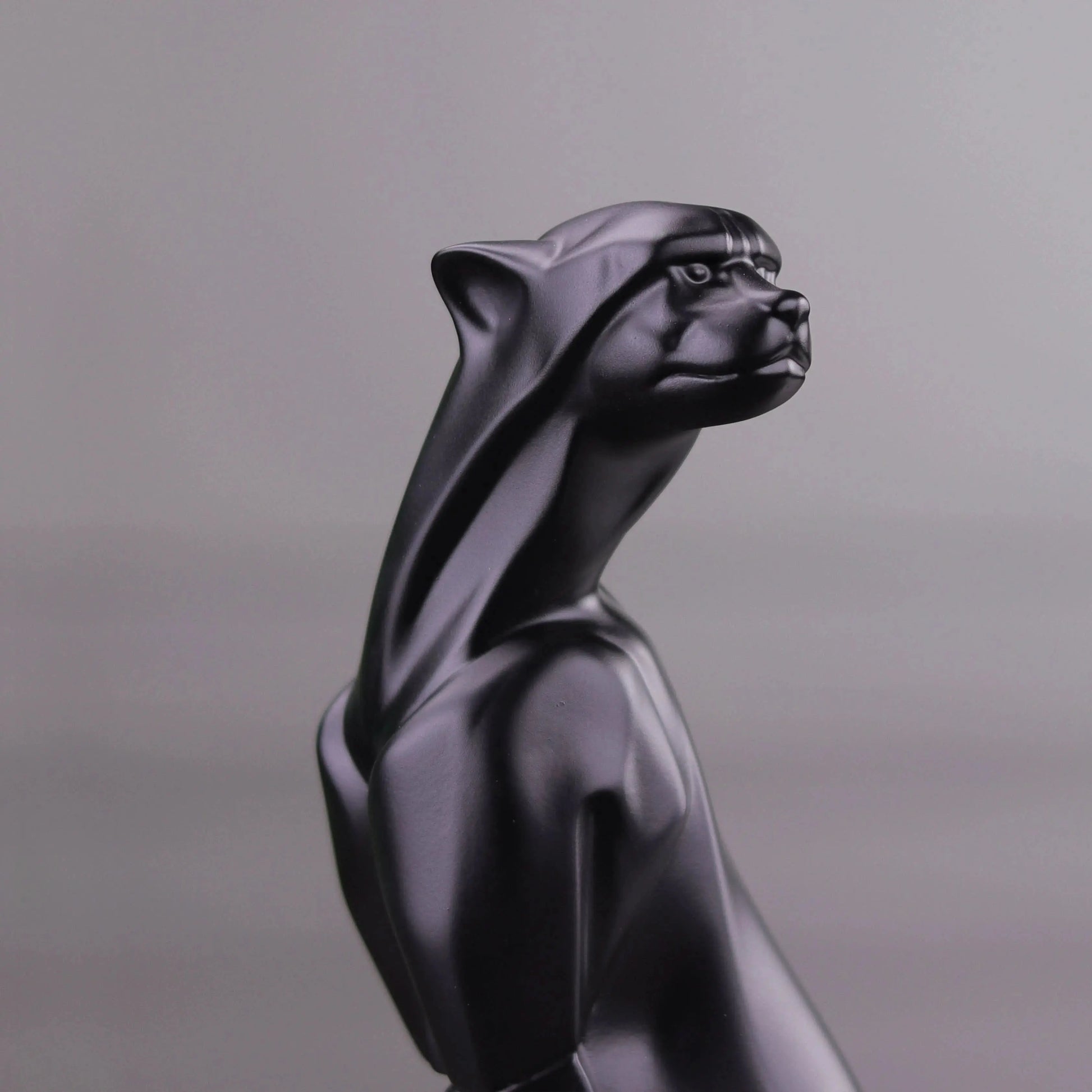 Abstract Art Sitting Panther Figurine theartarium