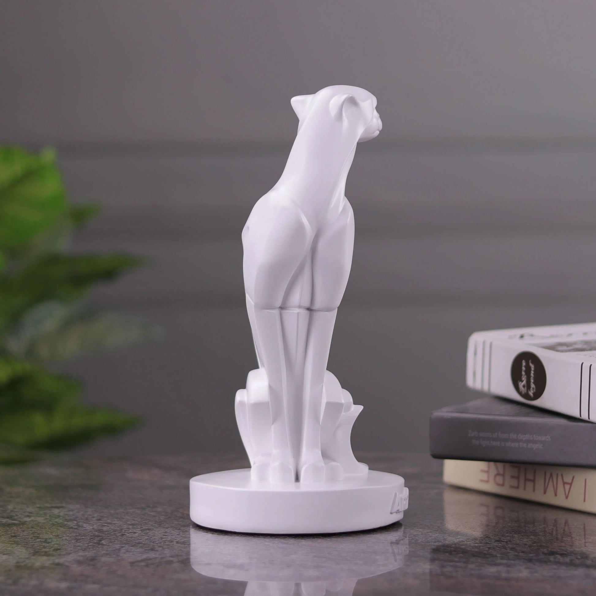 Abstract Art Sitting Panther Figurine theartarium
