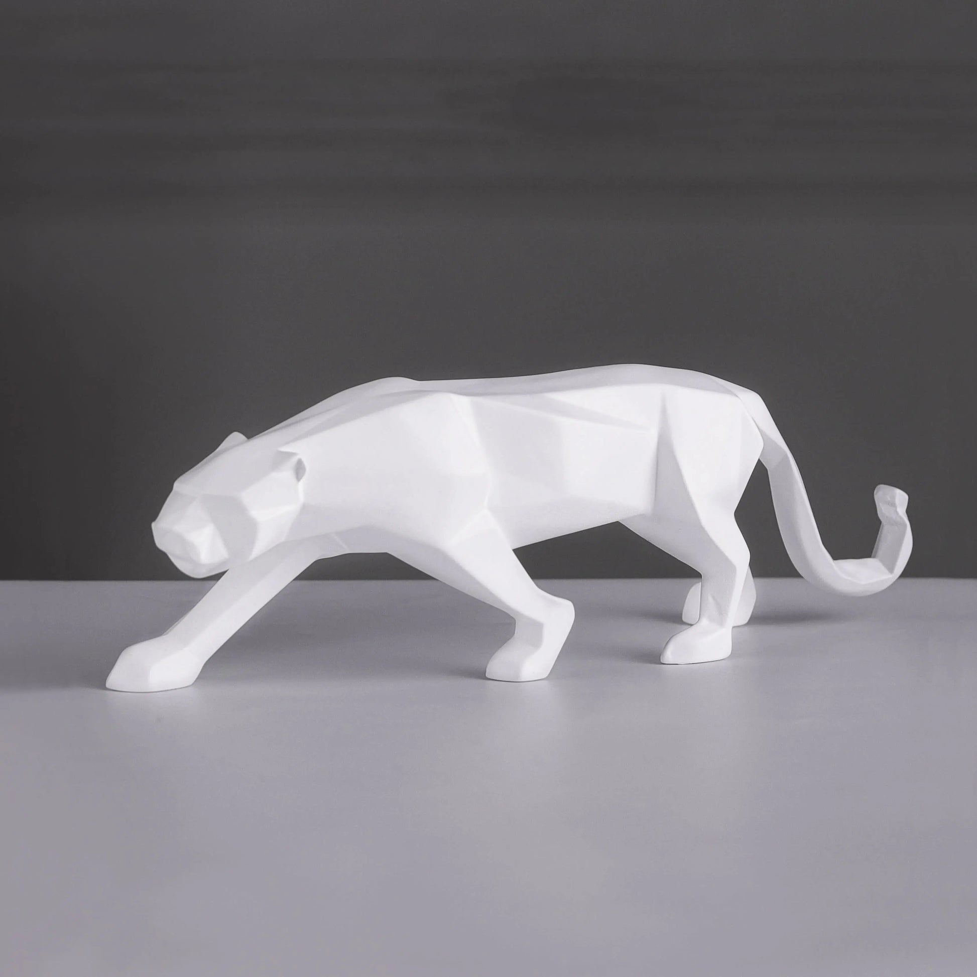 Modern Art Geometric Jaguar Figurine theartarium