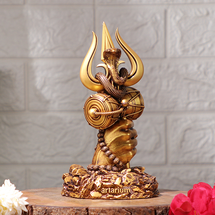 Shiv Trishul Car Dashboard Idol