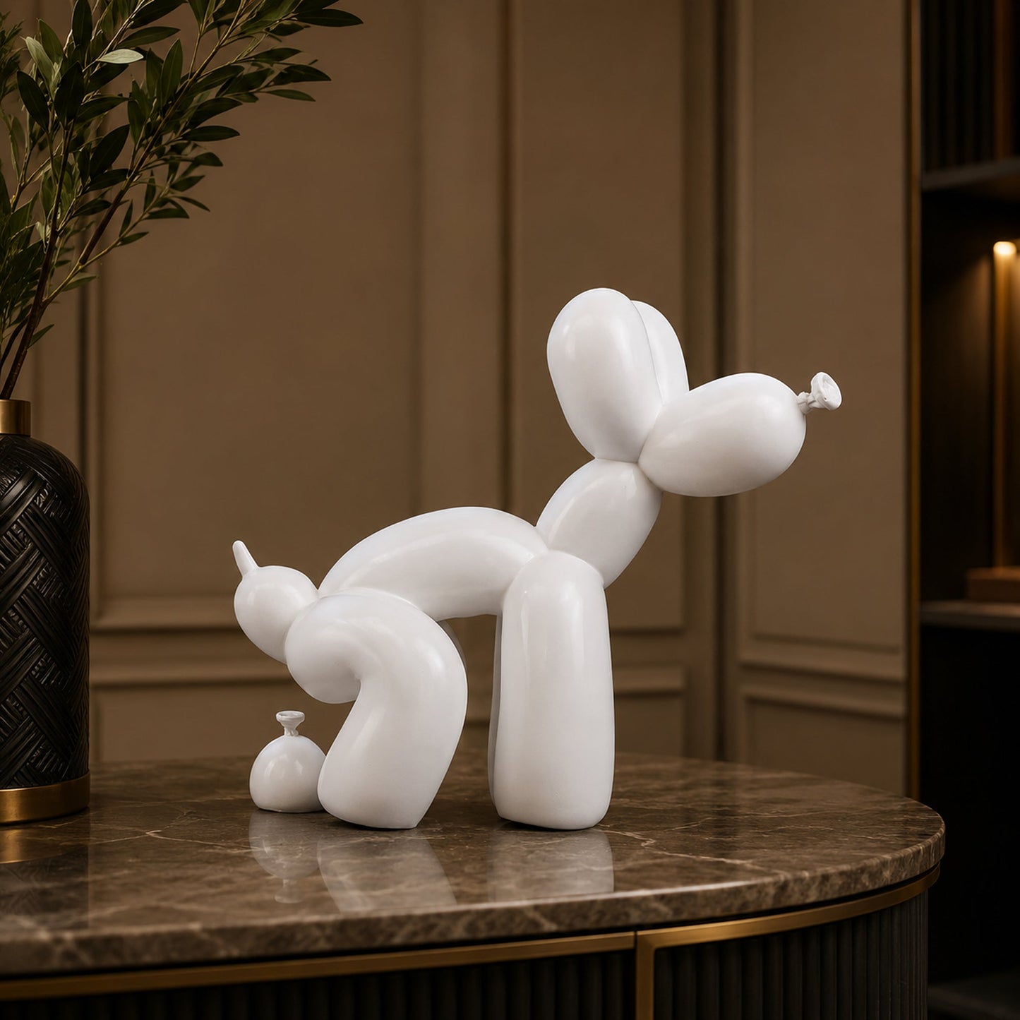 Poo Balloon Dog Statue 