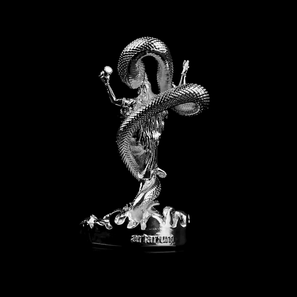 Mystical Shiva Silver Plated Idol