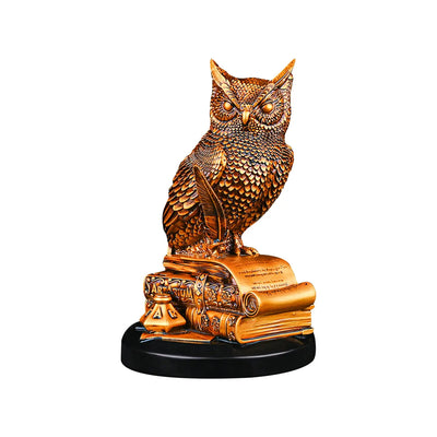 Antique Owl of Wisdom Car Dashboard