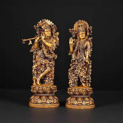 Radha Krishna Idol with Gift Box theartarium