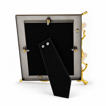 Gold Alloy Ginkgo Leaf Photo Frame 