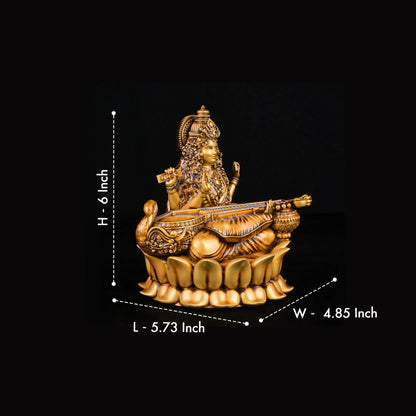 Veena Vadini Saraswati (Lotus)