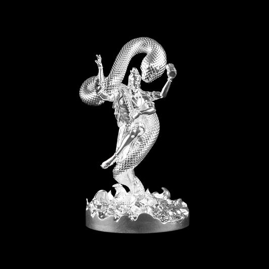 Mystical Shiva Silver Plated Idol