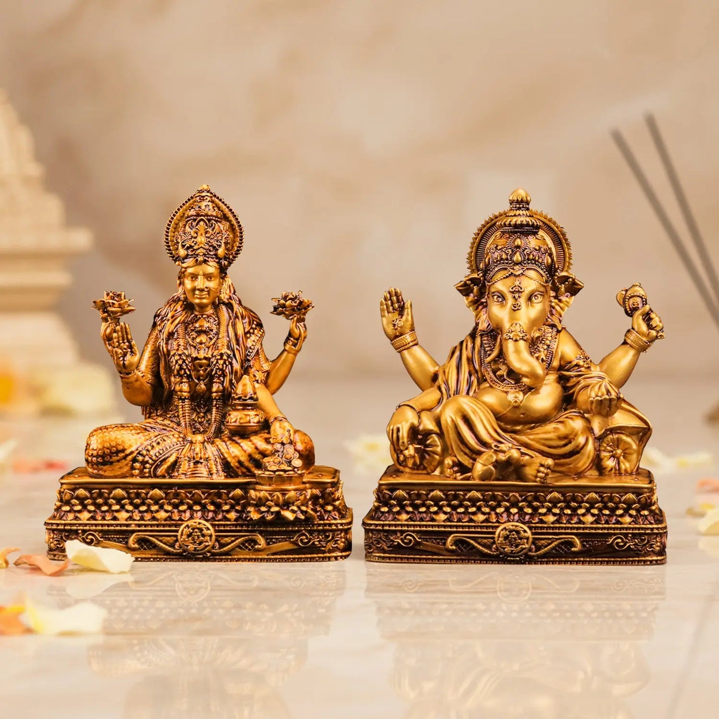 Shree Laxmi & Vinayaka Idol Set