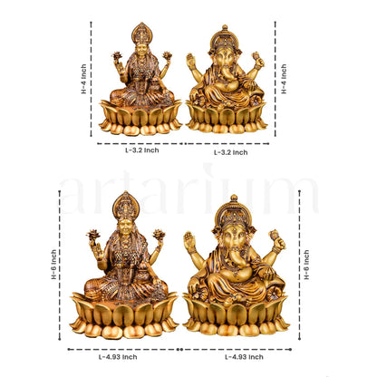 Dhanlaxmi Ganpati Bappa Murti (Lotus)