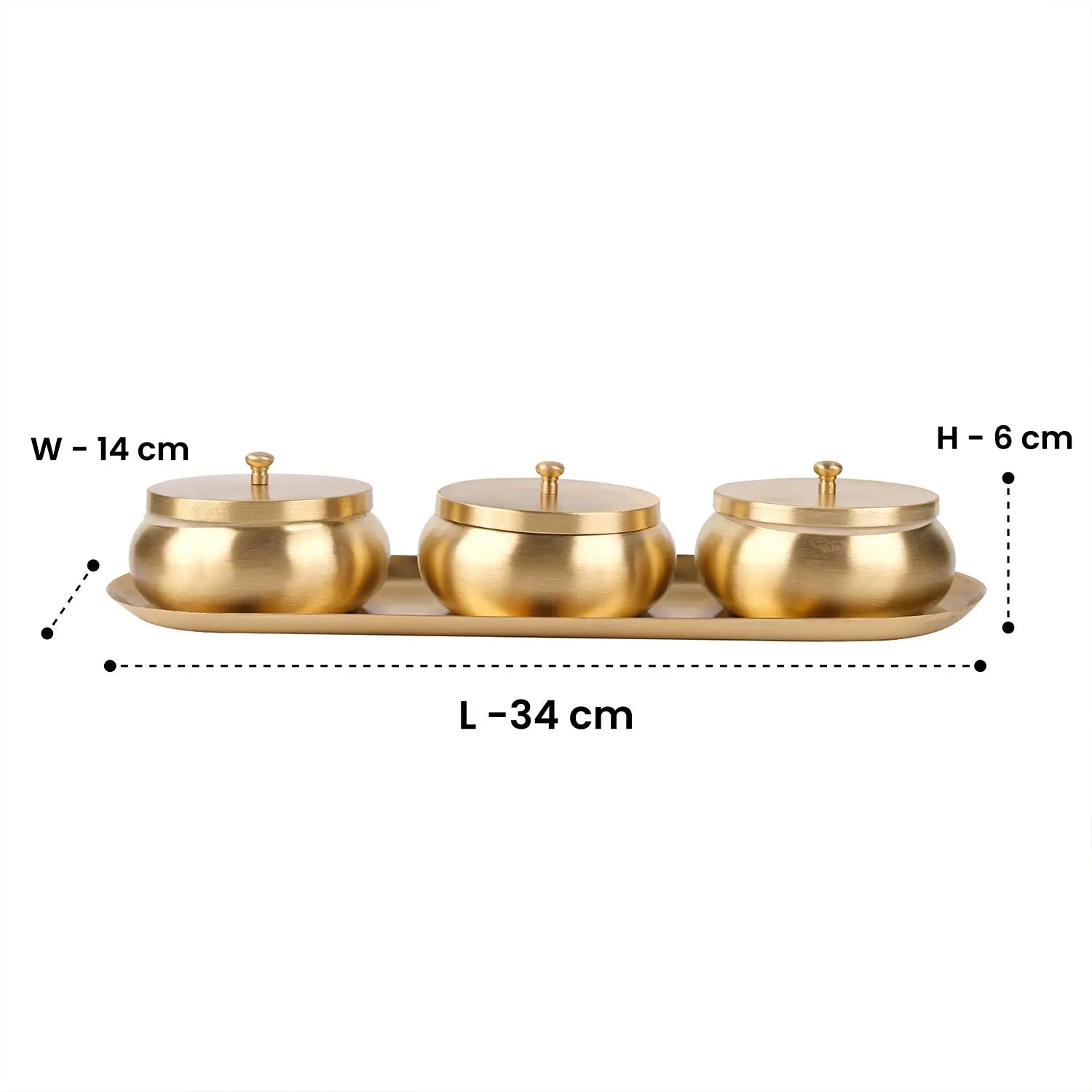 Brass Nut Bowl Gift Set