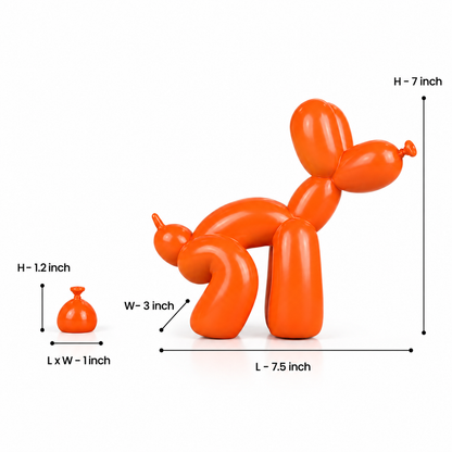 Poo Balloon Dog Statue 