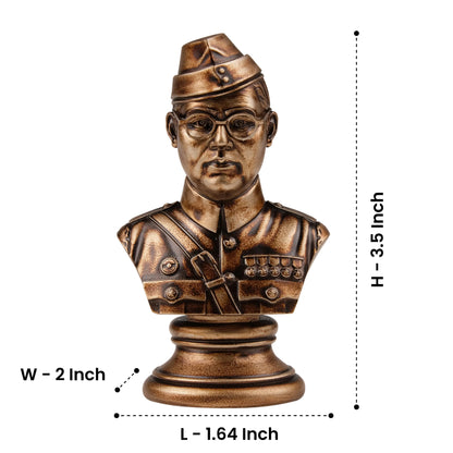 Subhas Chandra Bose Car Dashboard Idol