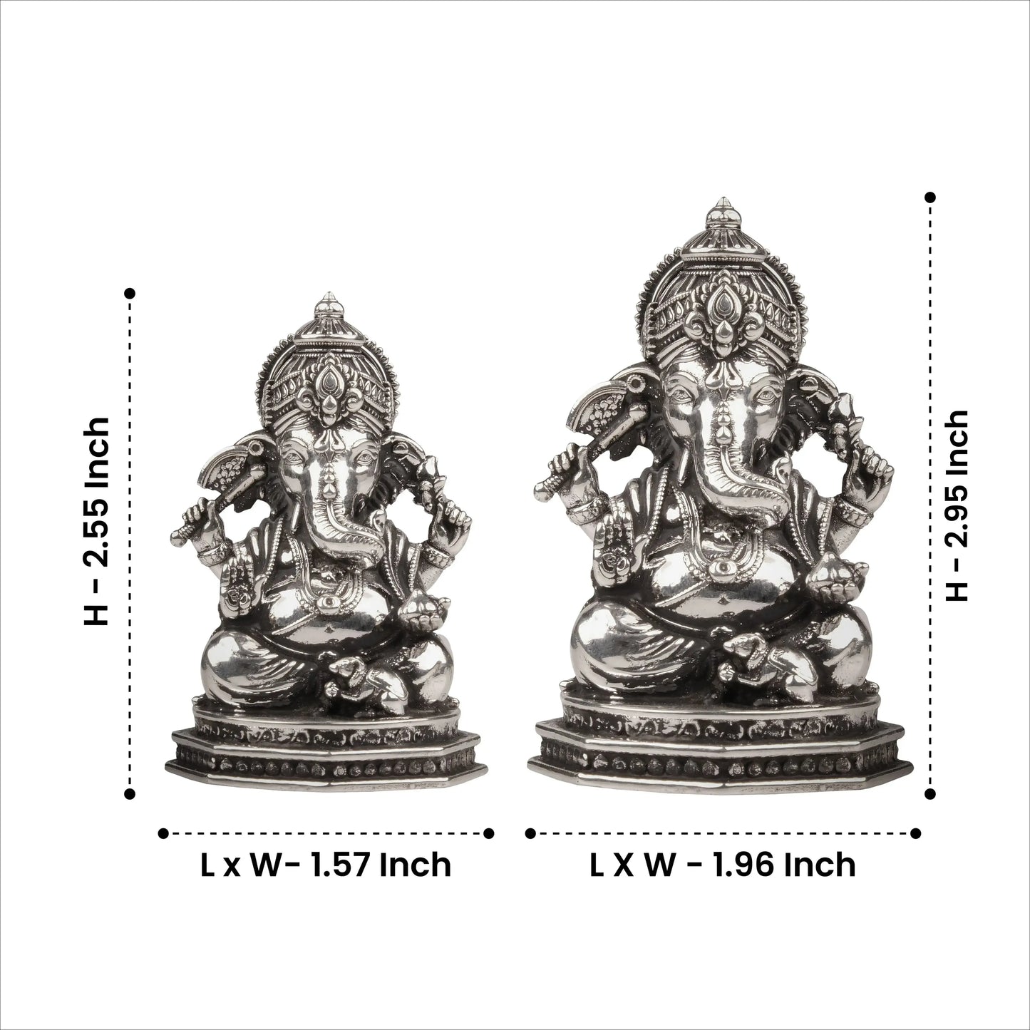 Divine Ganesha  Murti 12 - 16 Gm 999 Silver Artarium