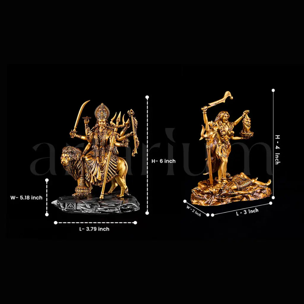 Goddess Durga & Kali Mata Idols Set