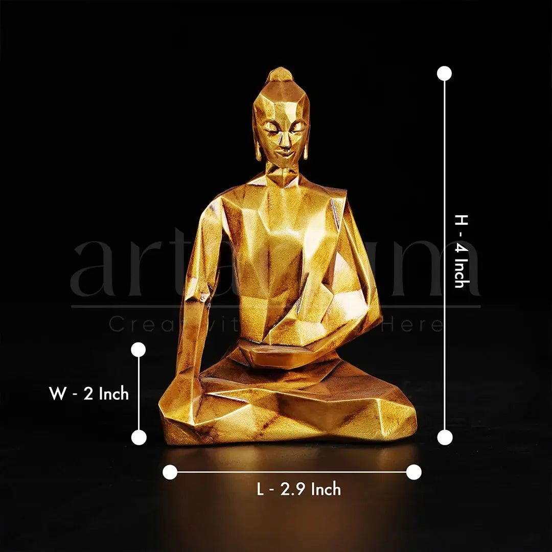 Origami Lord Buddha Car Dashboard theartarium