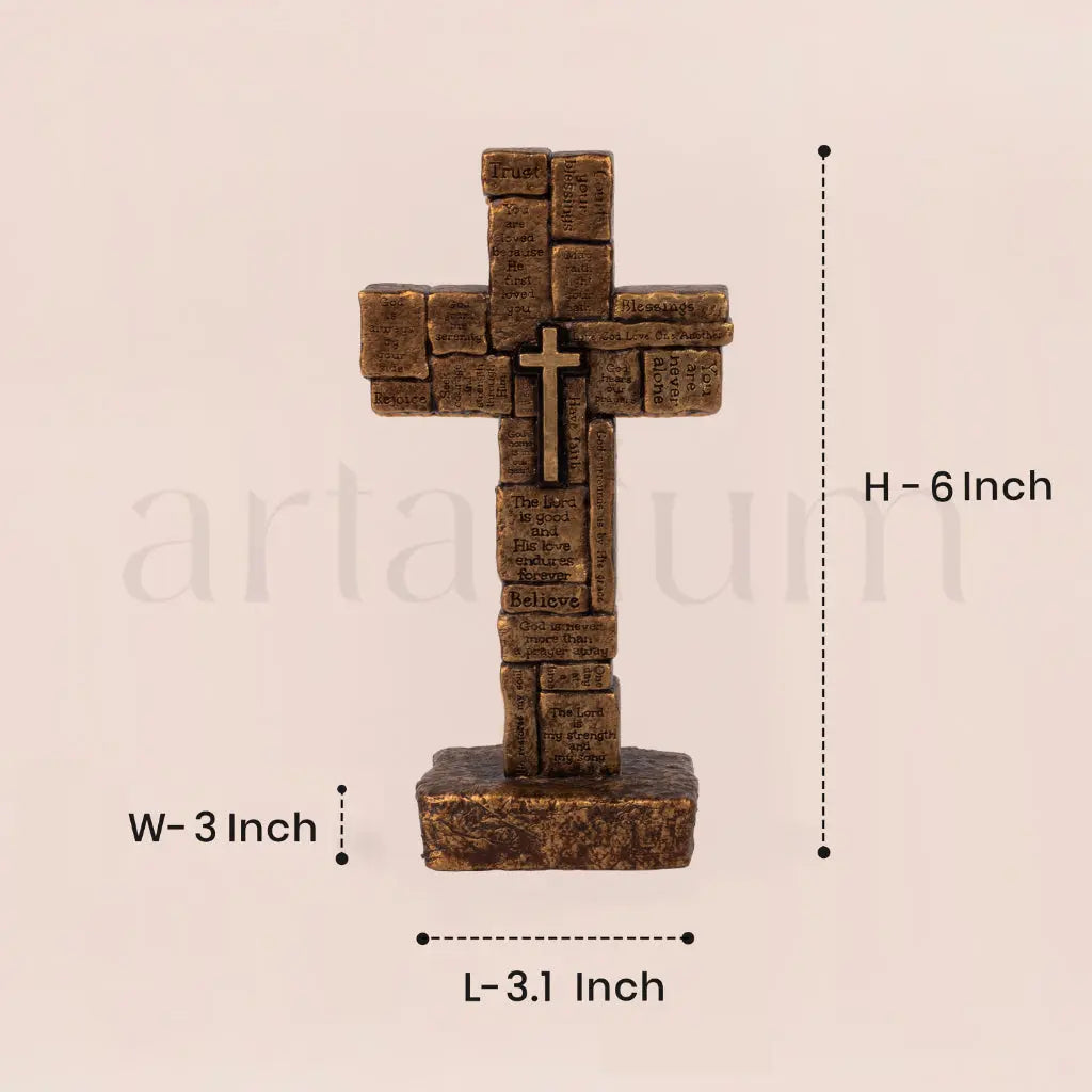 Jesus Cross Sign Figurine