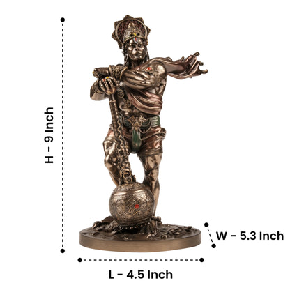 Bahubali Hanuman Cold Cast Bronze Idol