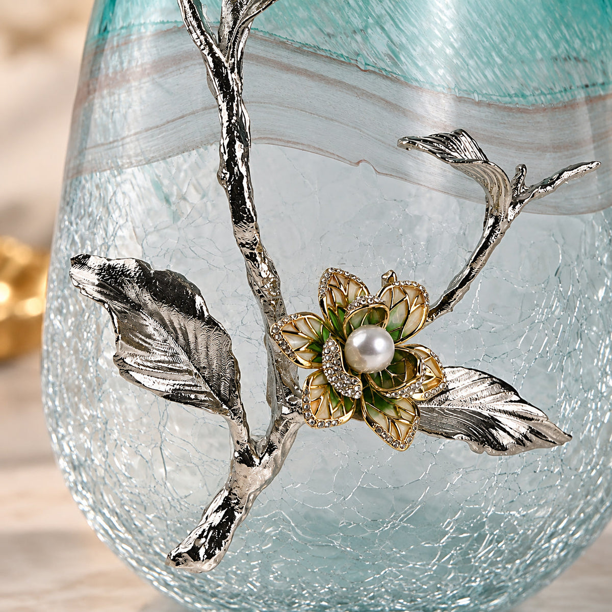Biophilic Glass Flower Vase 