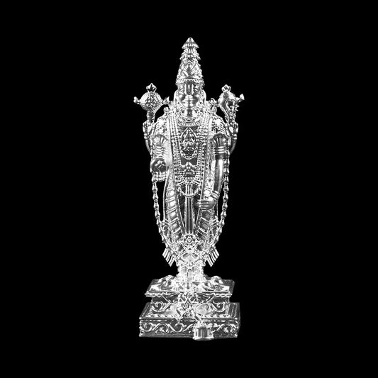 Venkateshwar Balaji Silver Plated Idol