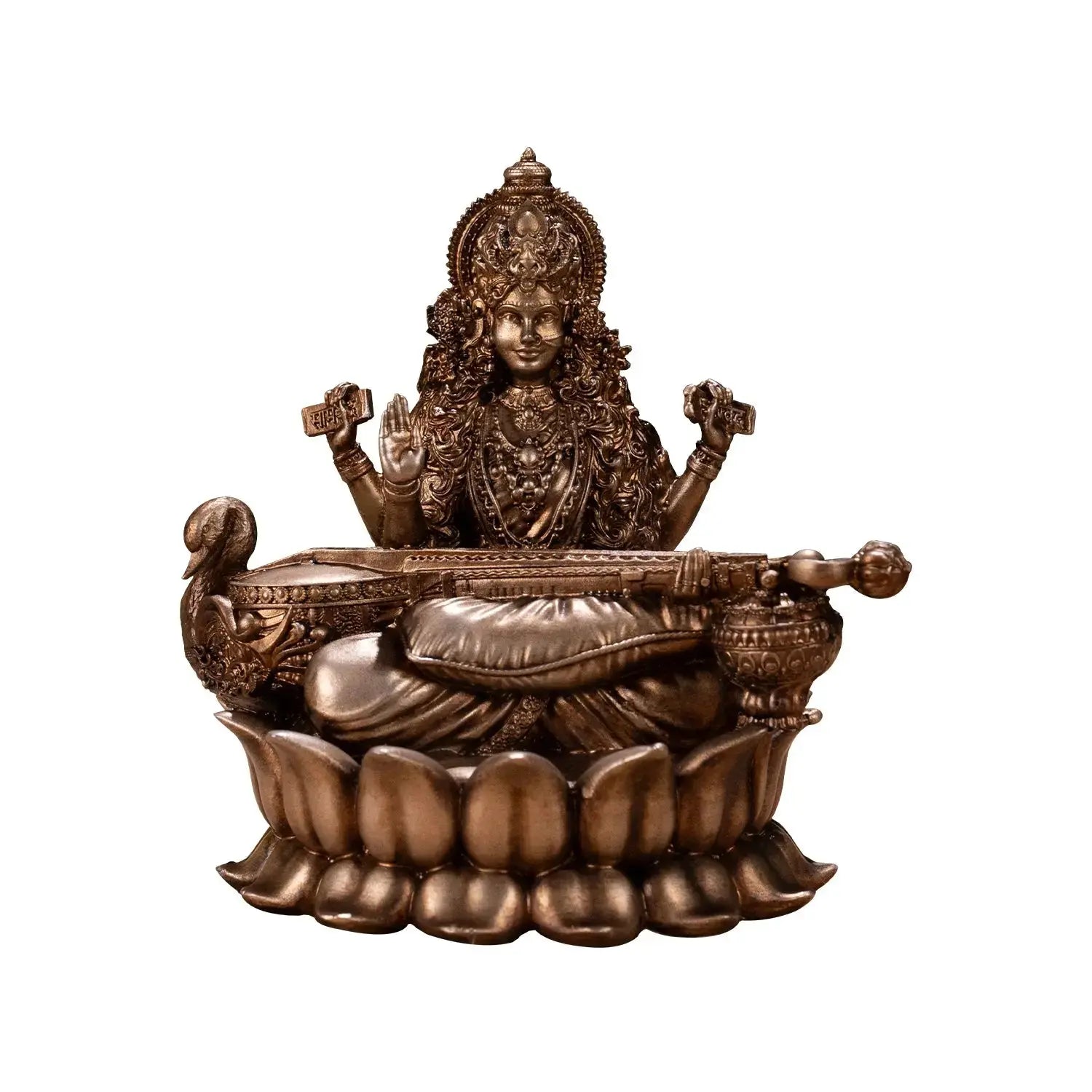 Veena Vadini Saraswati (Lotus) Car dashboard theartarium