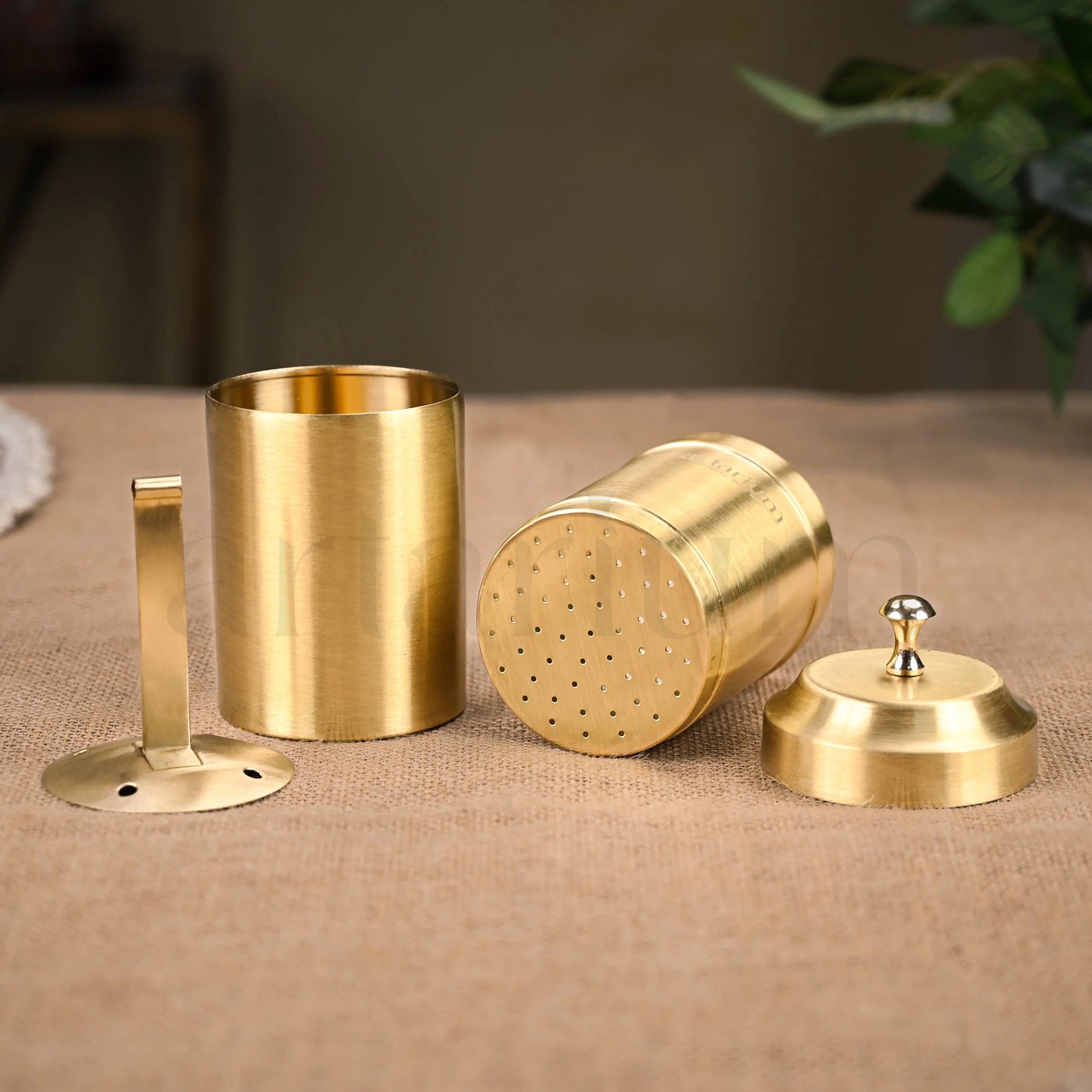 Brass Filter Coffee with Dabara Set theartarium