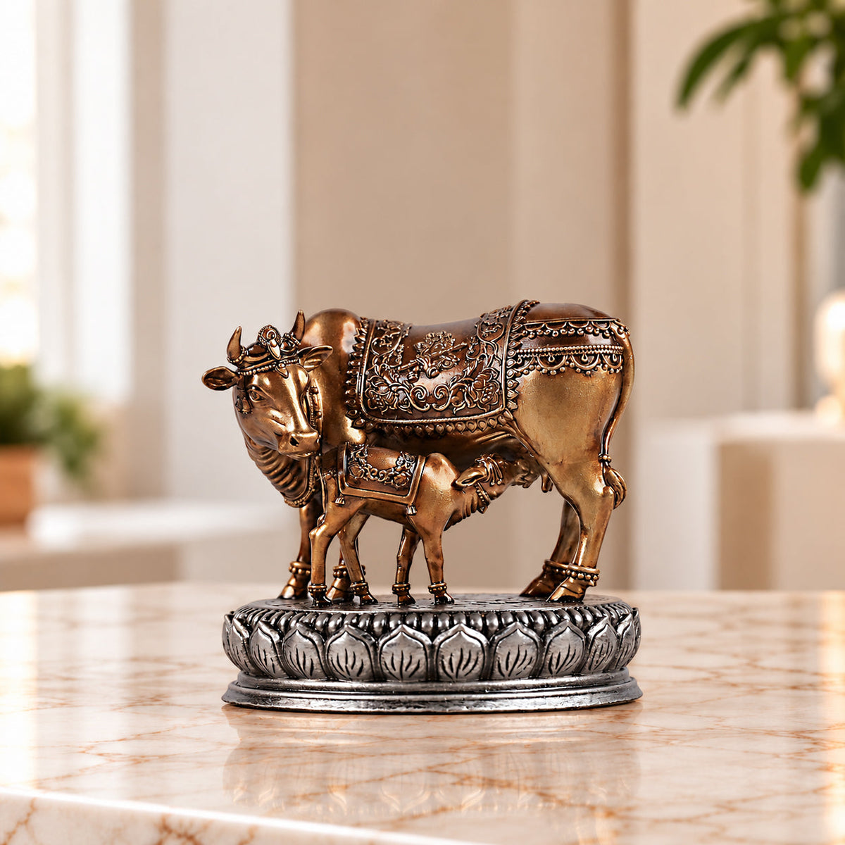 Kamdhenu Cow Car Dashboard Idol 