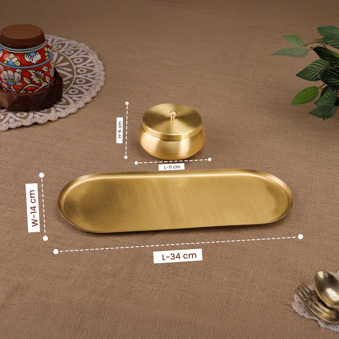 Brass Nut Bowl Gift Set theartarium