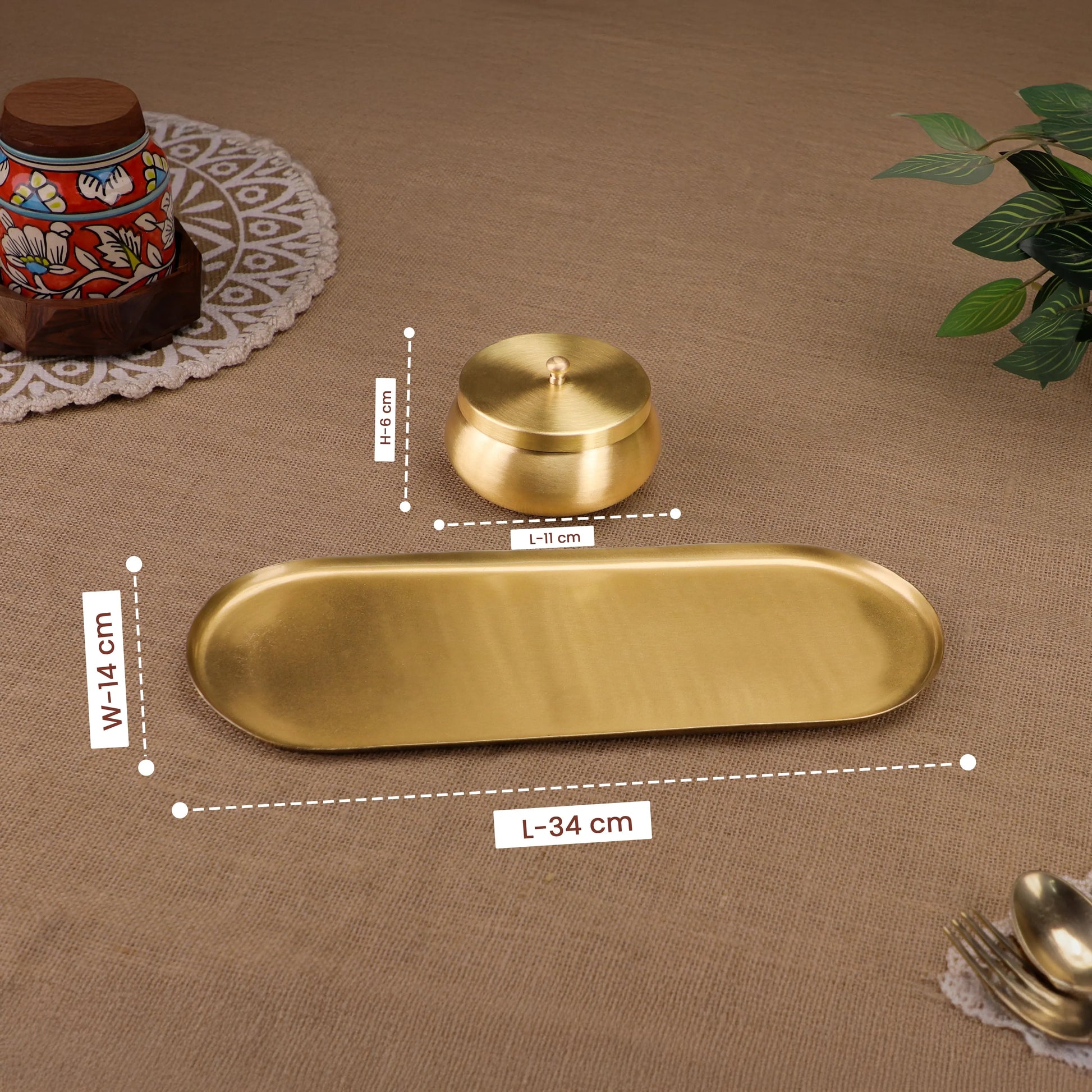 Brass Nut Bowl Gift Set theartarium